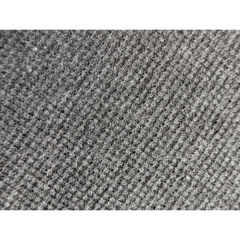 Bugle Boy Vintage Mens XL Oversized Thermal Waffle Knit Polo Shirt Charcoal Grey - Picture 5 of 6